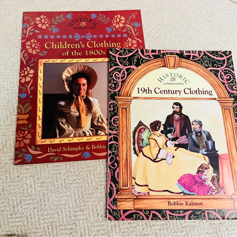Children’s Clothing of 1800s and 19th Century Clothing. Two book set.❣️